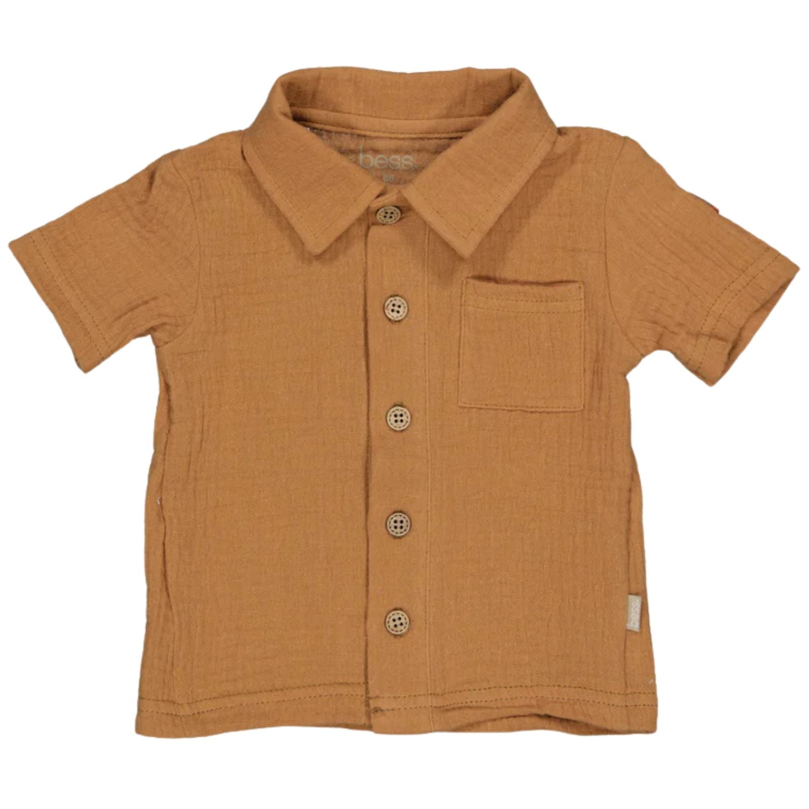 Amber bruine blouse Muslin 261072 - Capuchon Fashion