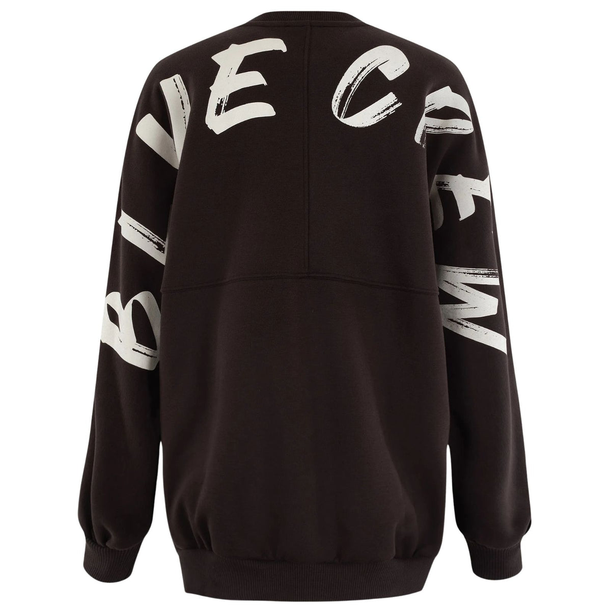 Donkerbruine crewneck sweater Crew Big Logo
