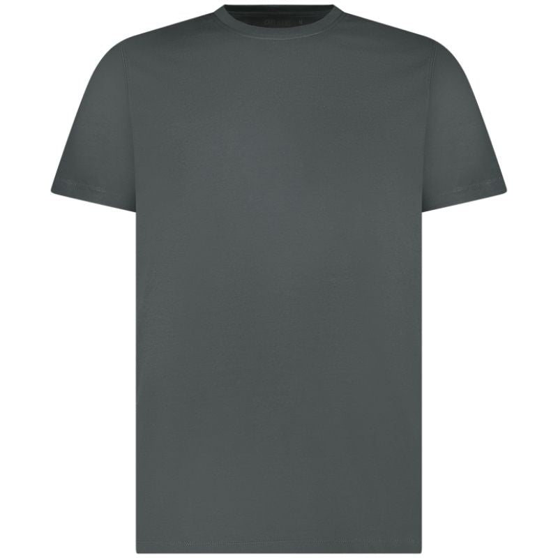 Antracietgrijs ronde hals backprint t-shirt Heydro - Capuchon Fashion