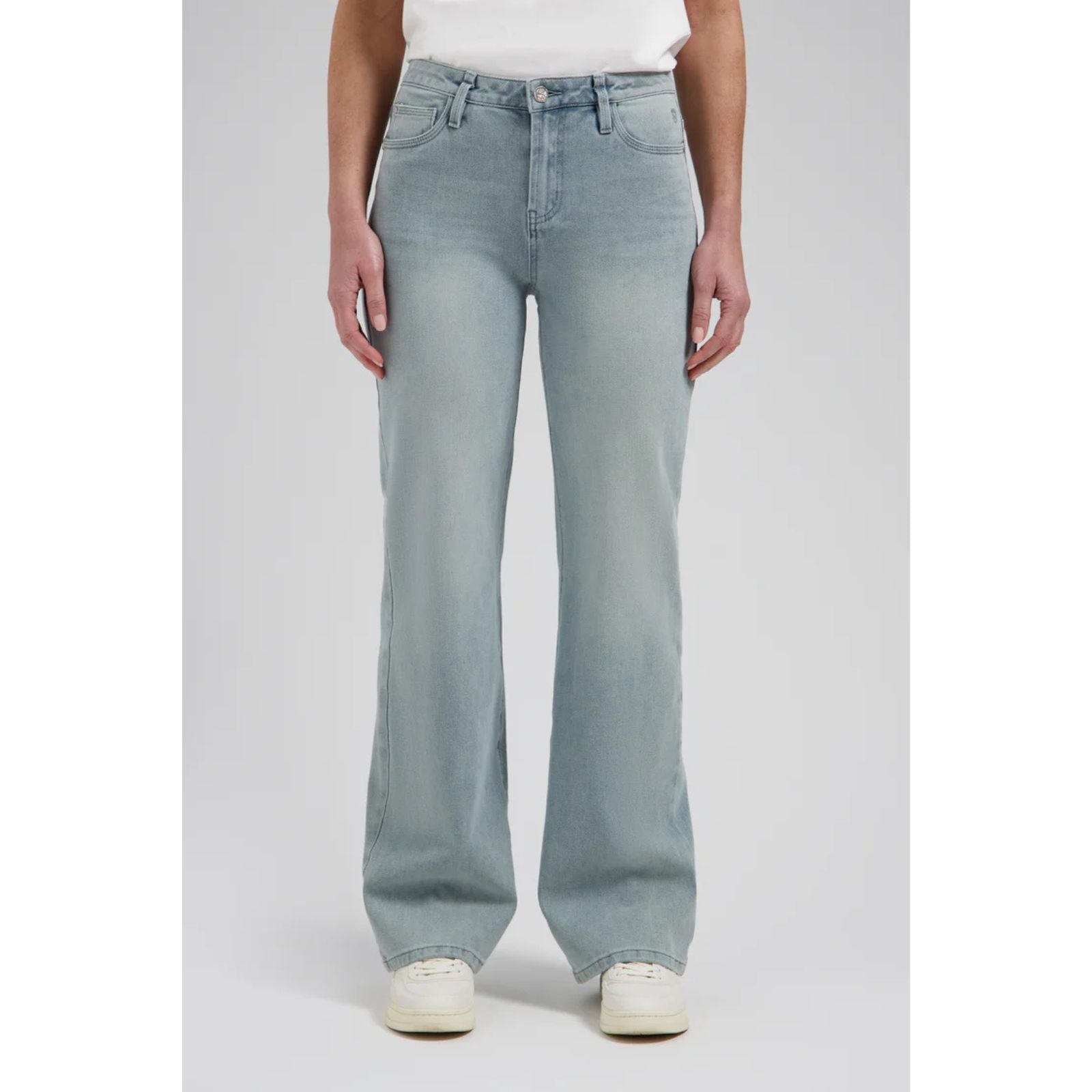 Ash Grey wide leg jeans Sophie - Capuchon Fashion