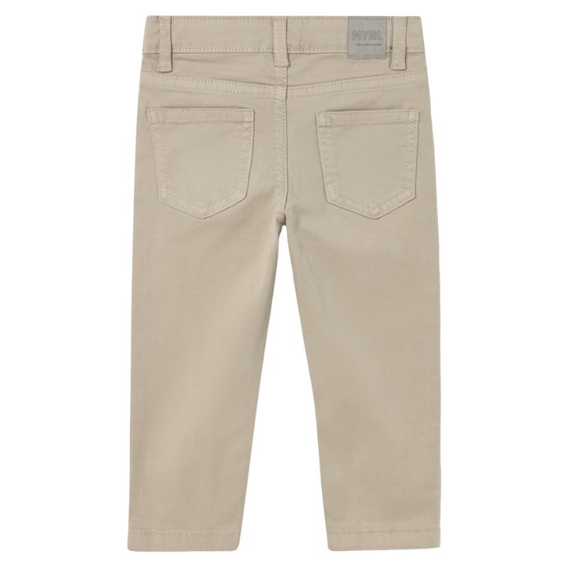 Beige 5-pocket slim fit basic pant - Capuchon Fashion