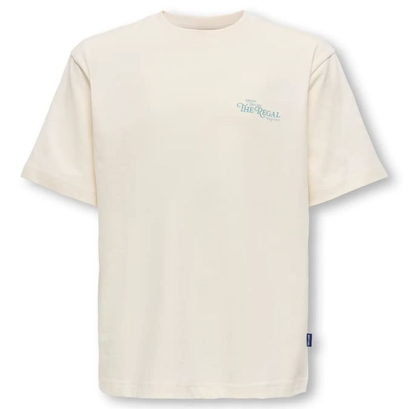 Beige backprint t-shirt Alfresco - Capuchon Fashion