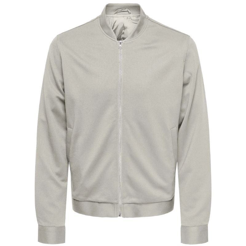 Beige baseball bomber vest Mark - Capuchon Fashion