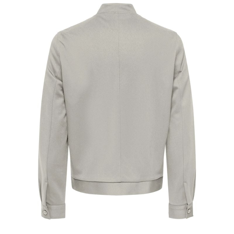 Beige baseball bomber vest Mark - Capuchon Fashion