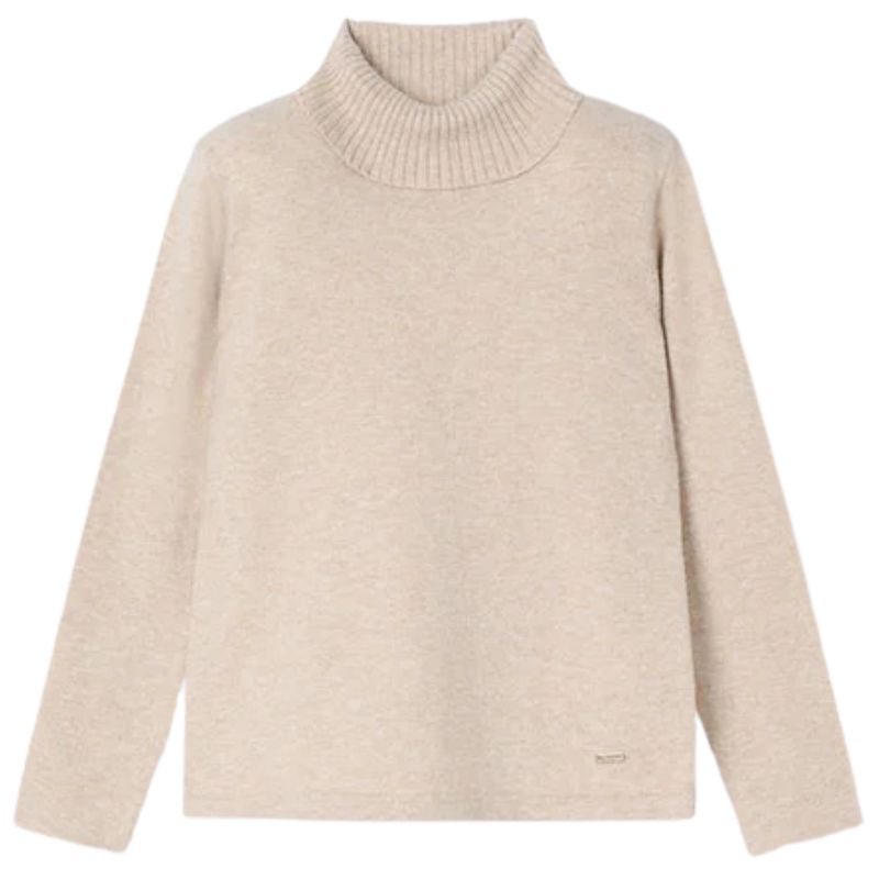 Beige basic knitting turtle neck - Capuchon Fashion
