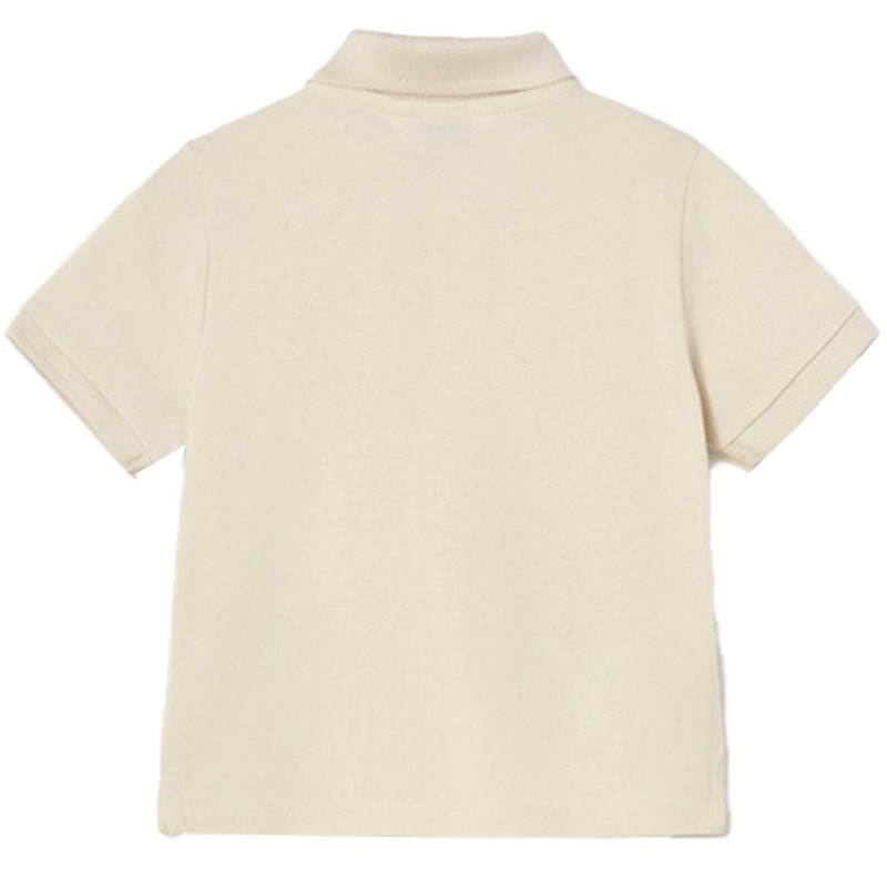 Beige basic korte mouw polo 102 - Capuchon Fashion