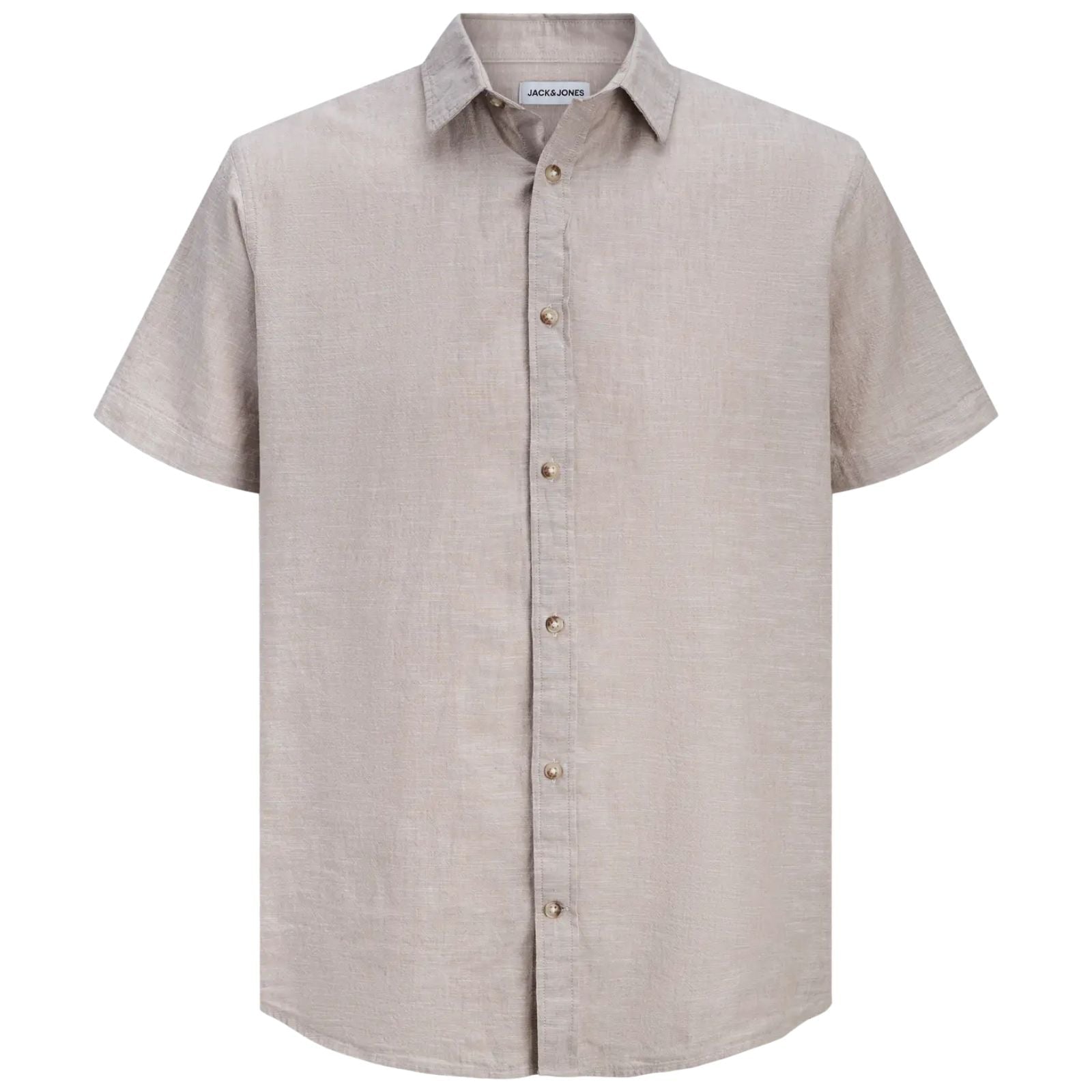 Beige blend shirt Summer Linen - Capuchon Fashion