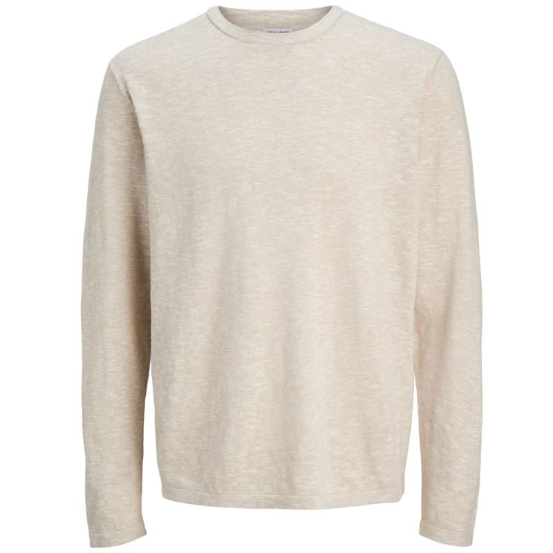 Beige crew neck sweater Summer - Capuchon Fashion