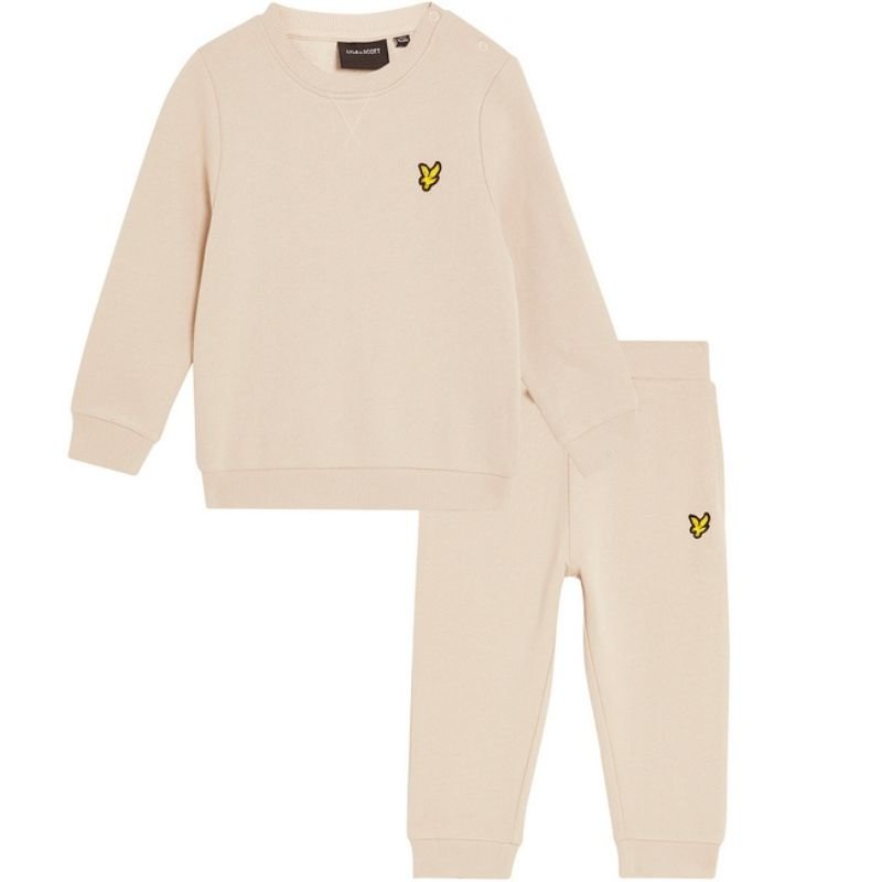 Beige Crew Neck sweatshirt & Jogger set - Capuchon Fashion
