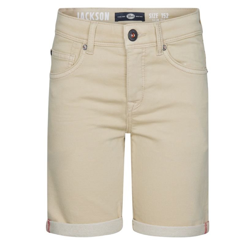 Beige denim short SHO005 - Capuchon Fashion