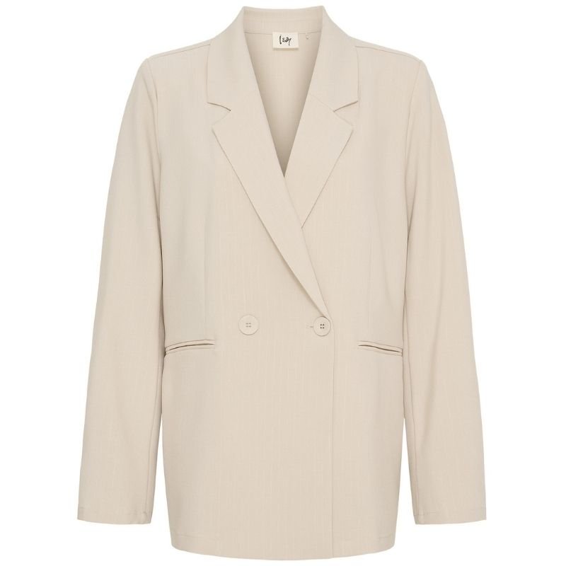 Beige double-breasted blazer Felicia - Capuchon Fashion