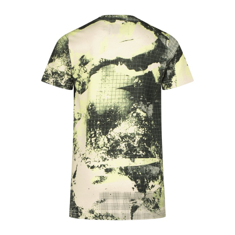 Beige geprint t-shirt Zinder - Capuchon Fashion