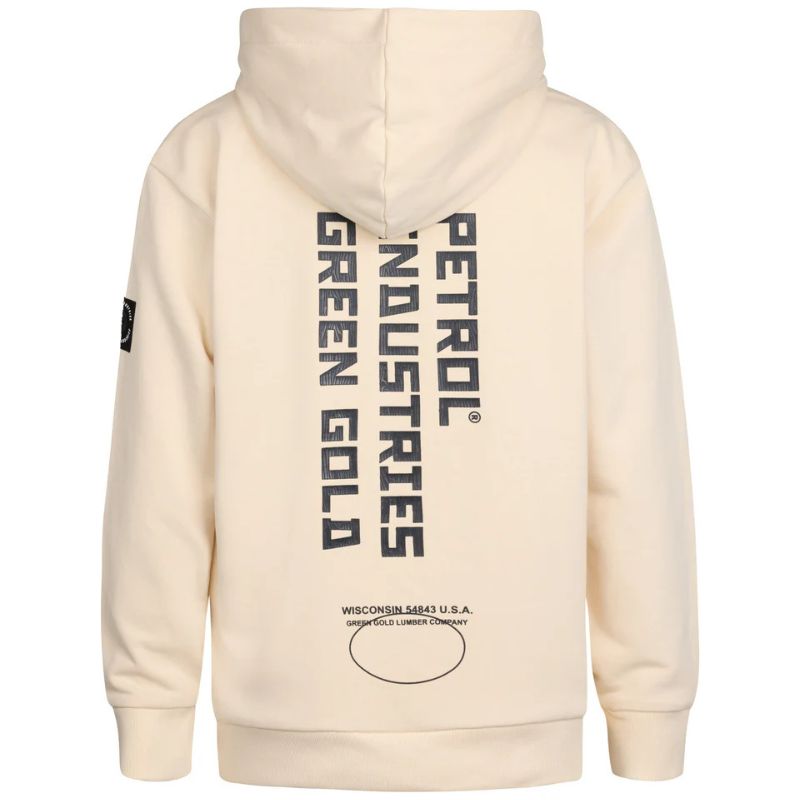 Beige geprinte hooded sweater SWH350 - Capuchon Fashion