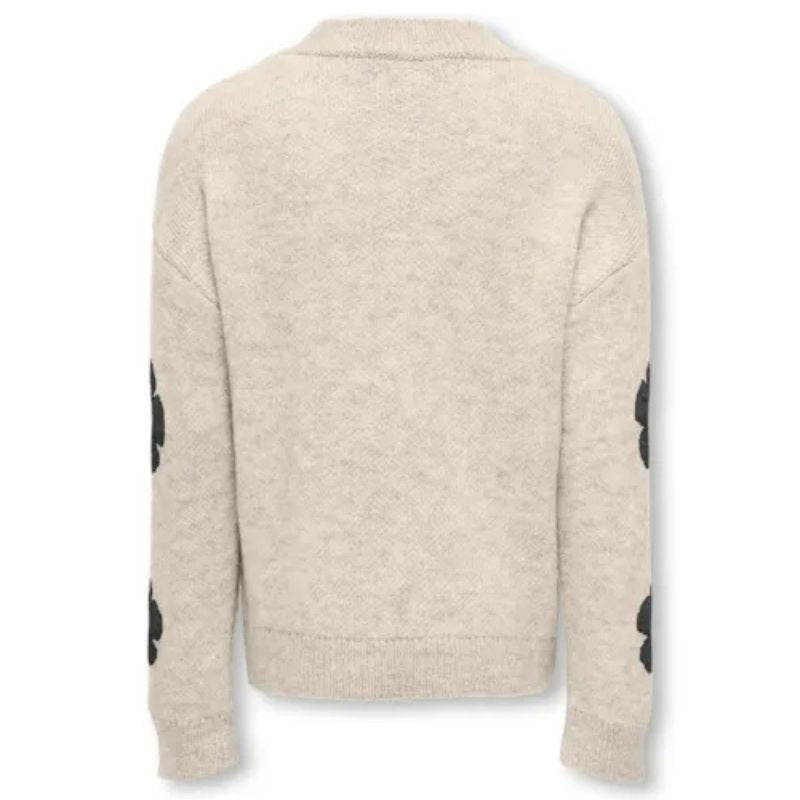 Beige geprinte sweater Naja - Capuchon Fashion