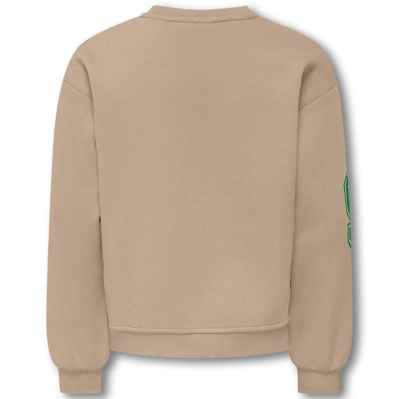 Beige geprinte sweater Victory - Capuchon Fashion