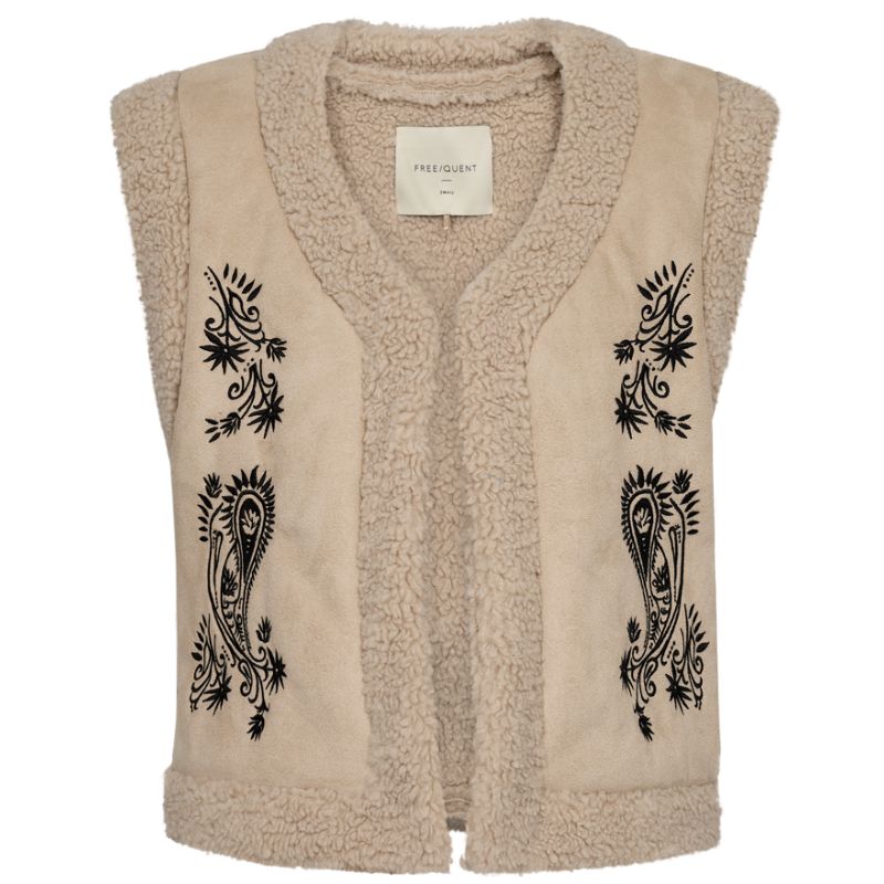 Beige gilet Lamby - Capuchon Fashion