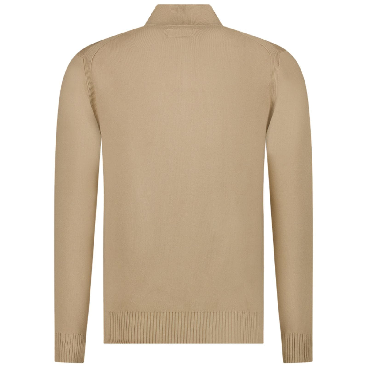 Beige knit half zip pullover Symor - Capuchon Fashion