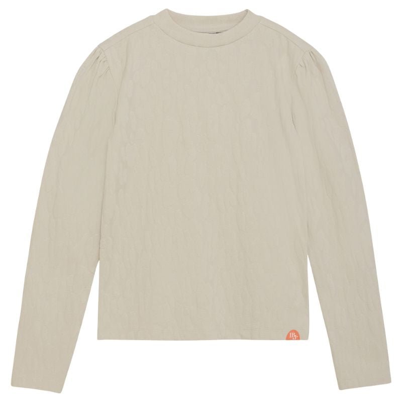 Beige longsleeve Jaquard - Capuchon Fashion