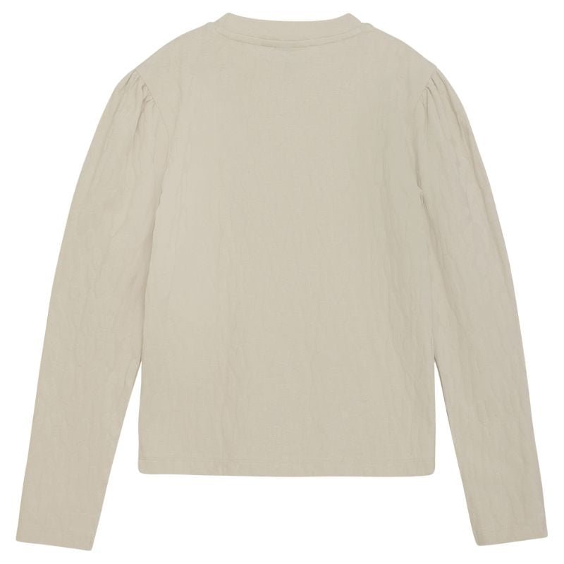 Beige longsleeve Jaquard - Capuchon Fashion