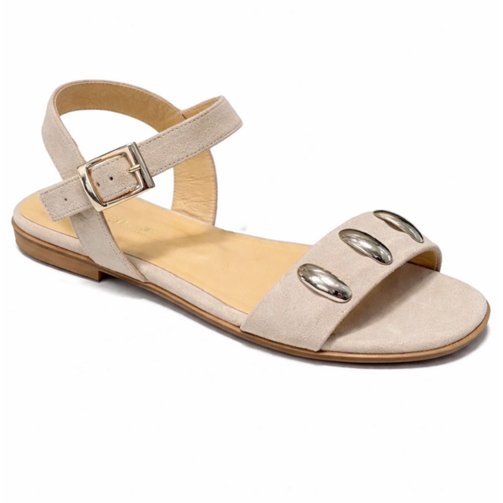 Beige met gouden details sandaal Felice - Capuchon Fashion