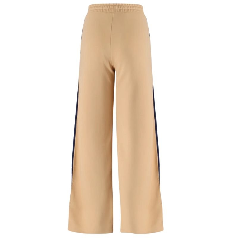 Beige sportieve broek met tape Spirit - Capuchon Fashion