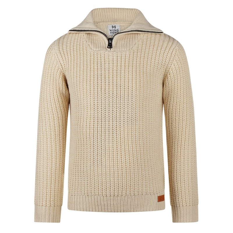 Beige sweater 52807 - Capuchon Fashion