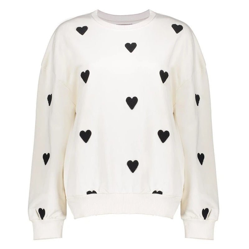 Beige sweater Hearts 52084 - Capuchon Fashion