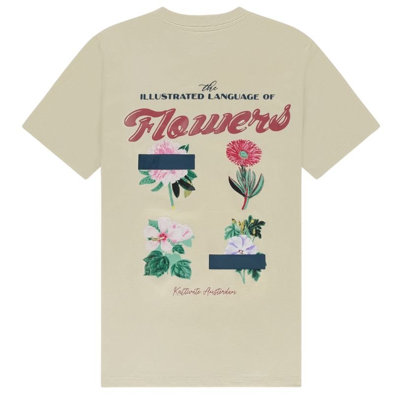 Beige t-shirt Illustrated - Capuchon Fashion