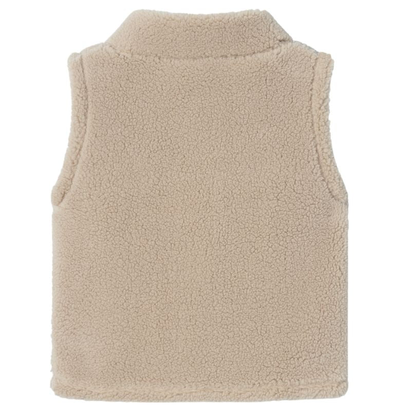 Beige teddy gilet Lofen - Capuchon Fashion