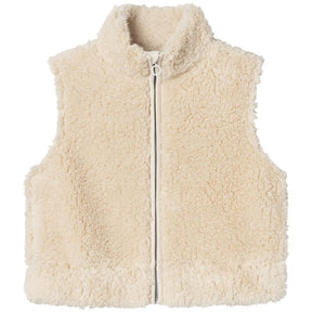 Beige teddy gilet Nenny - Capuchon Fashion