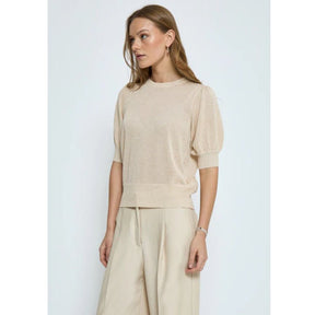 Beige top Liva - Capuchon Fashion