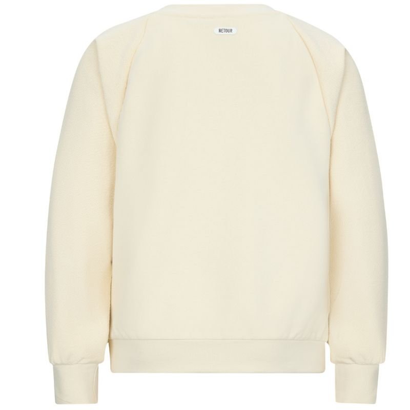 Beige western geprinte sweater Robyn - Capuchon Fashion