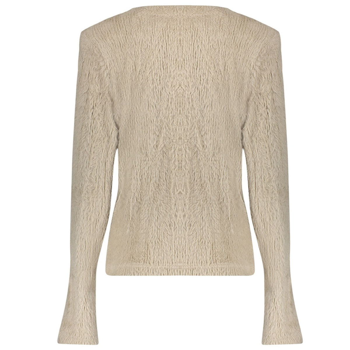 Beige wool free hairy vest 64502 - Capuchon Fashion