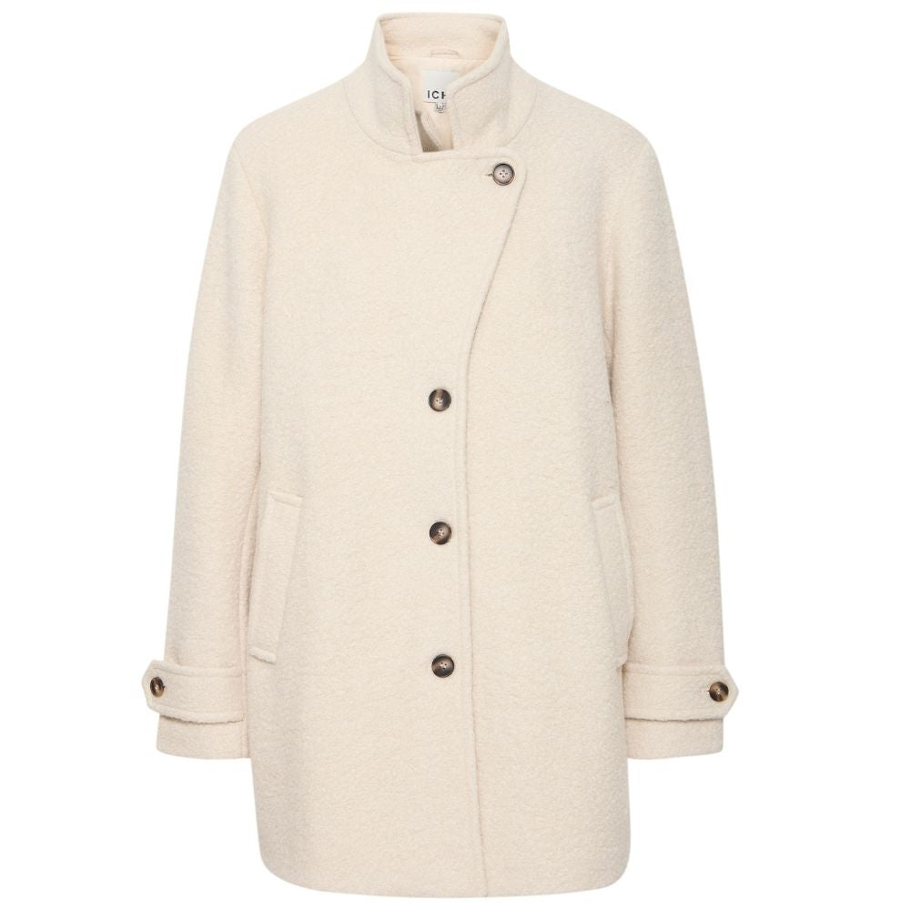 Beige wool relaxed fit jacket Stipa - Capuchon Fashion