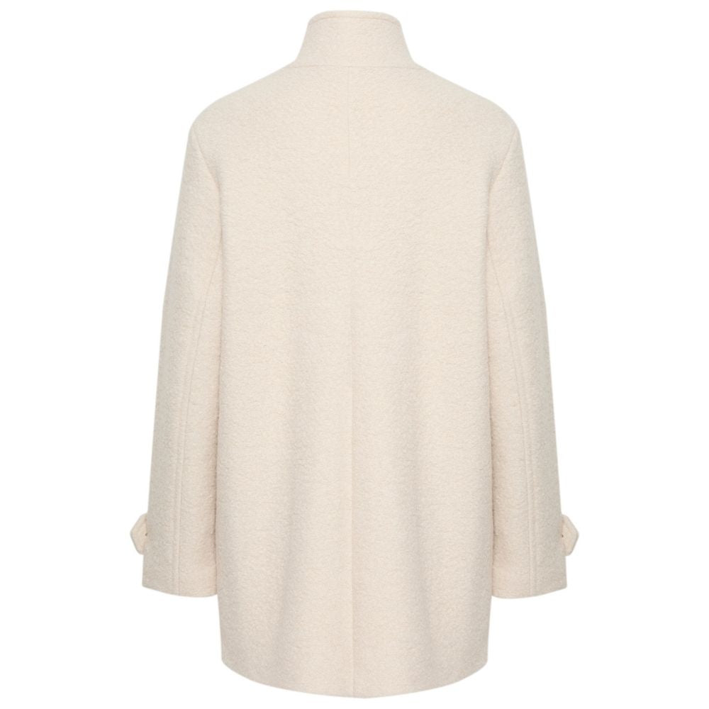 Beige wool relaxed fit jacket Stipa - Capuchon Fashion
