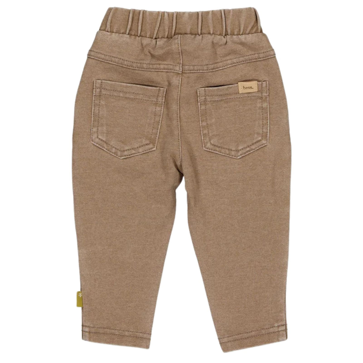 Donkerbruin jogdenim broekje Amor
