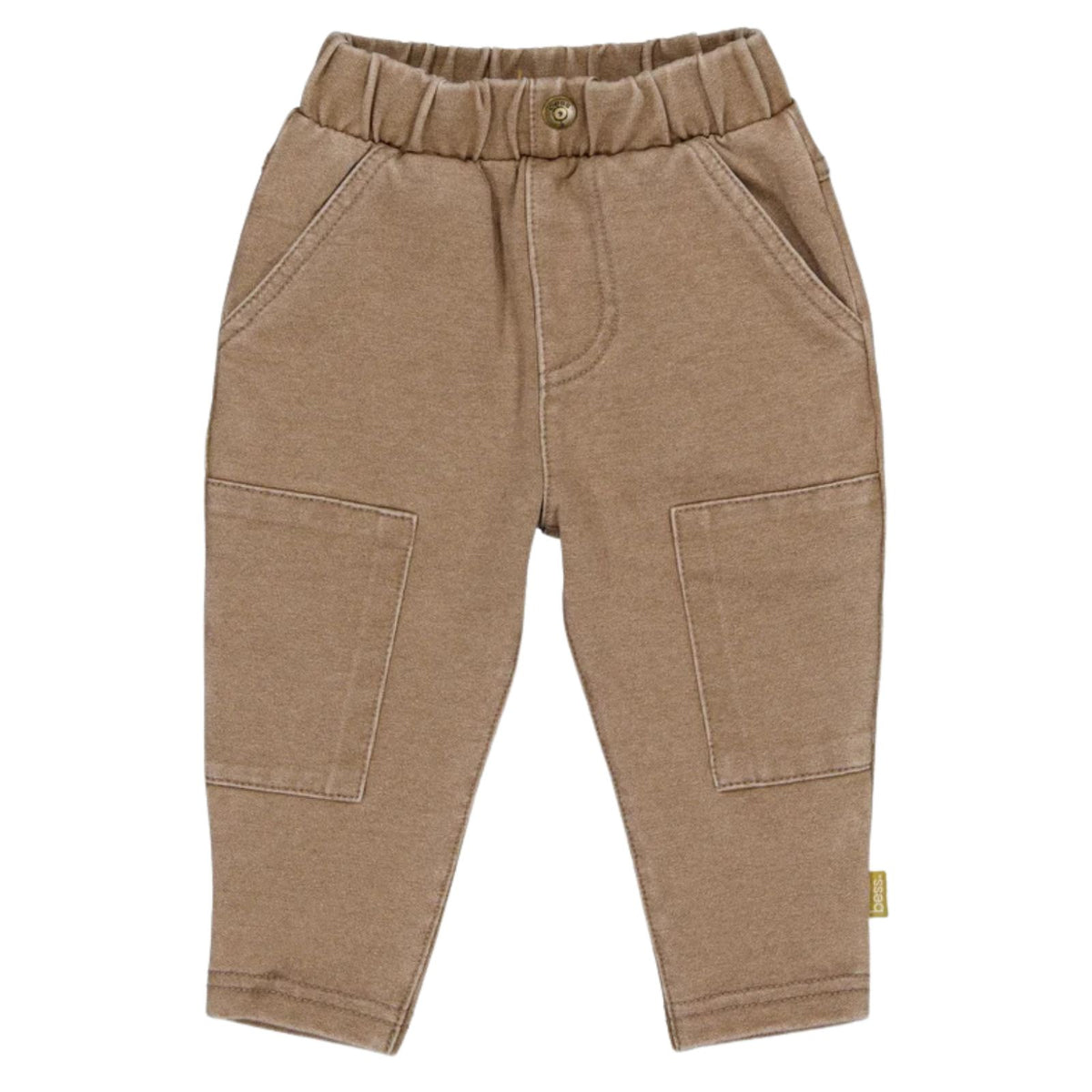 Donkerbruin jogdenim broekje Amor