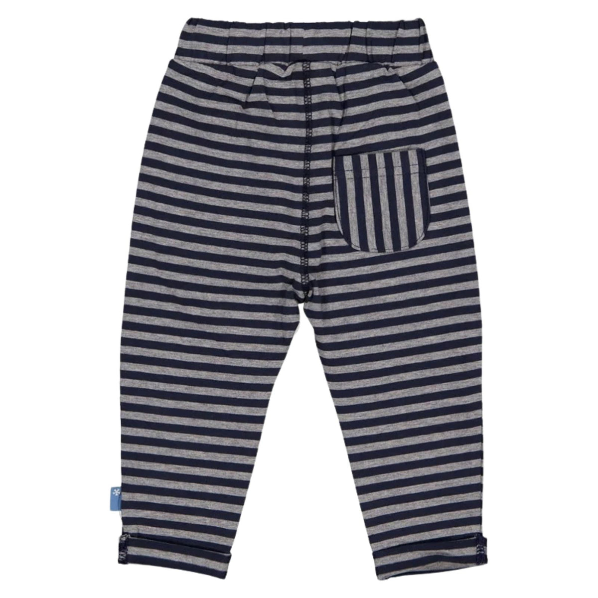 Taupe met blauw gestreept broekje Andrew