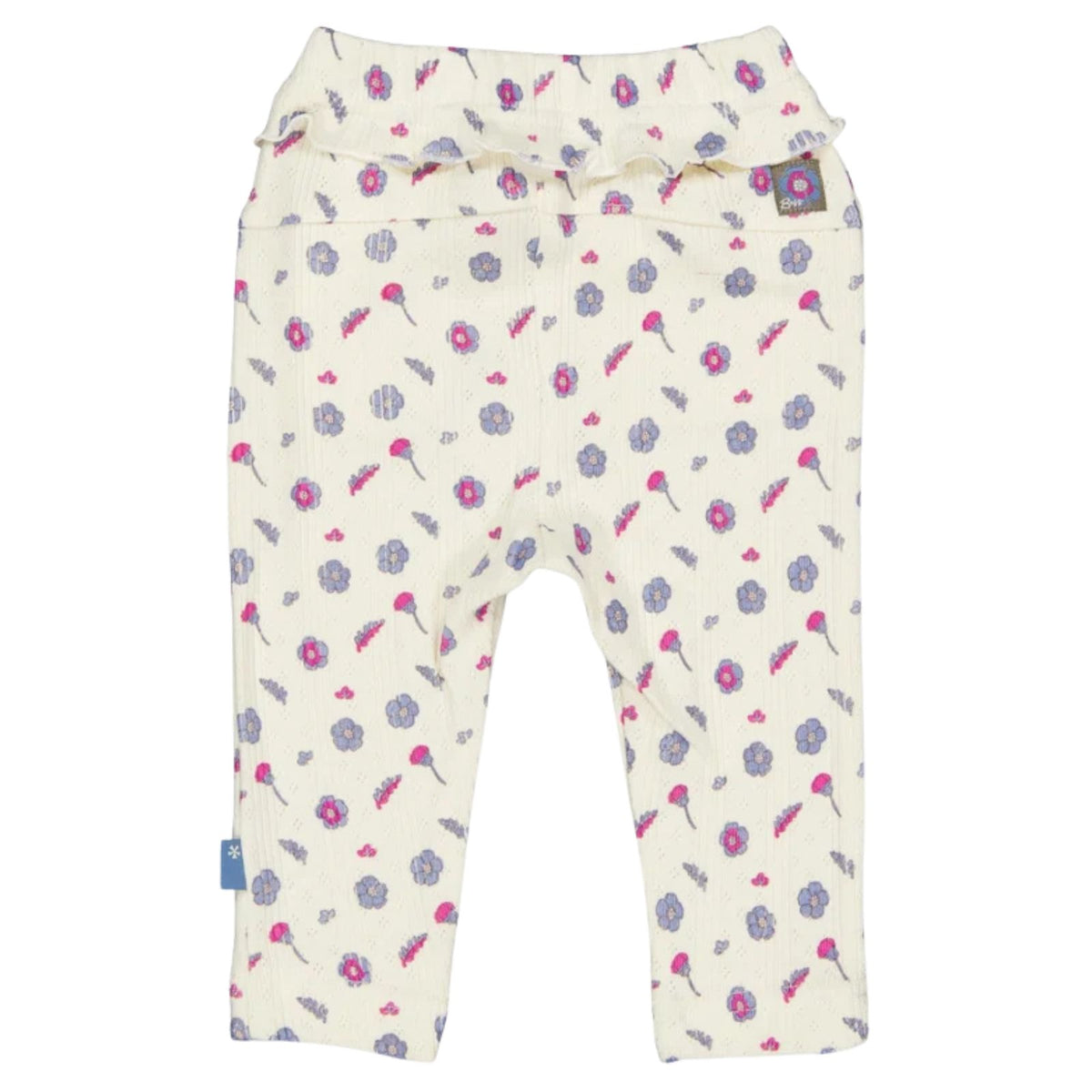 Roze met bloemen geprinte legging Annette