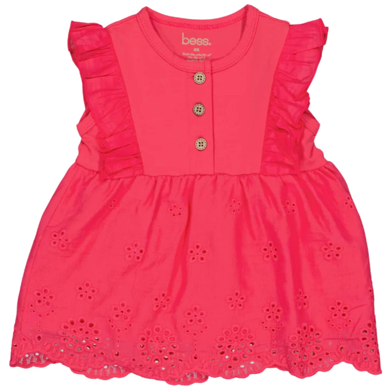 Roze jurkje Woven Embroidery 261108