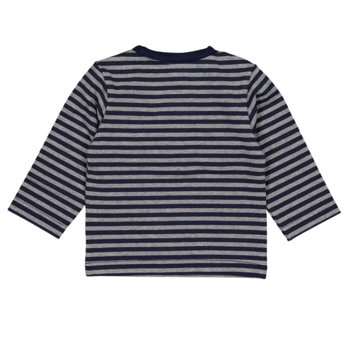 Taupe met blauw gestreepte longsleeve Andre
