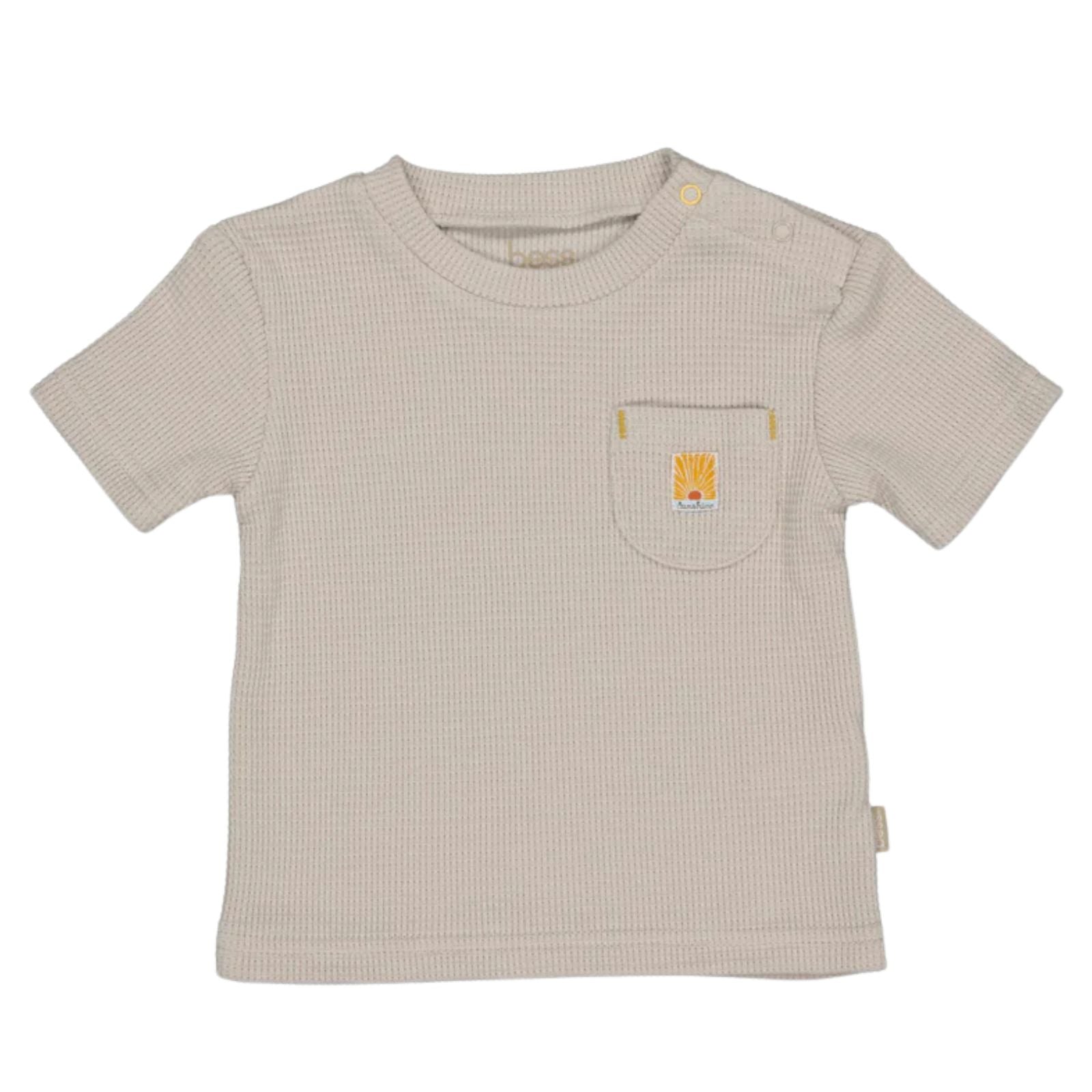 Fog grijs shirt Waffle Pocket 261077