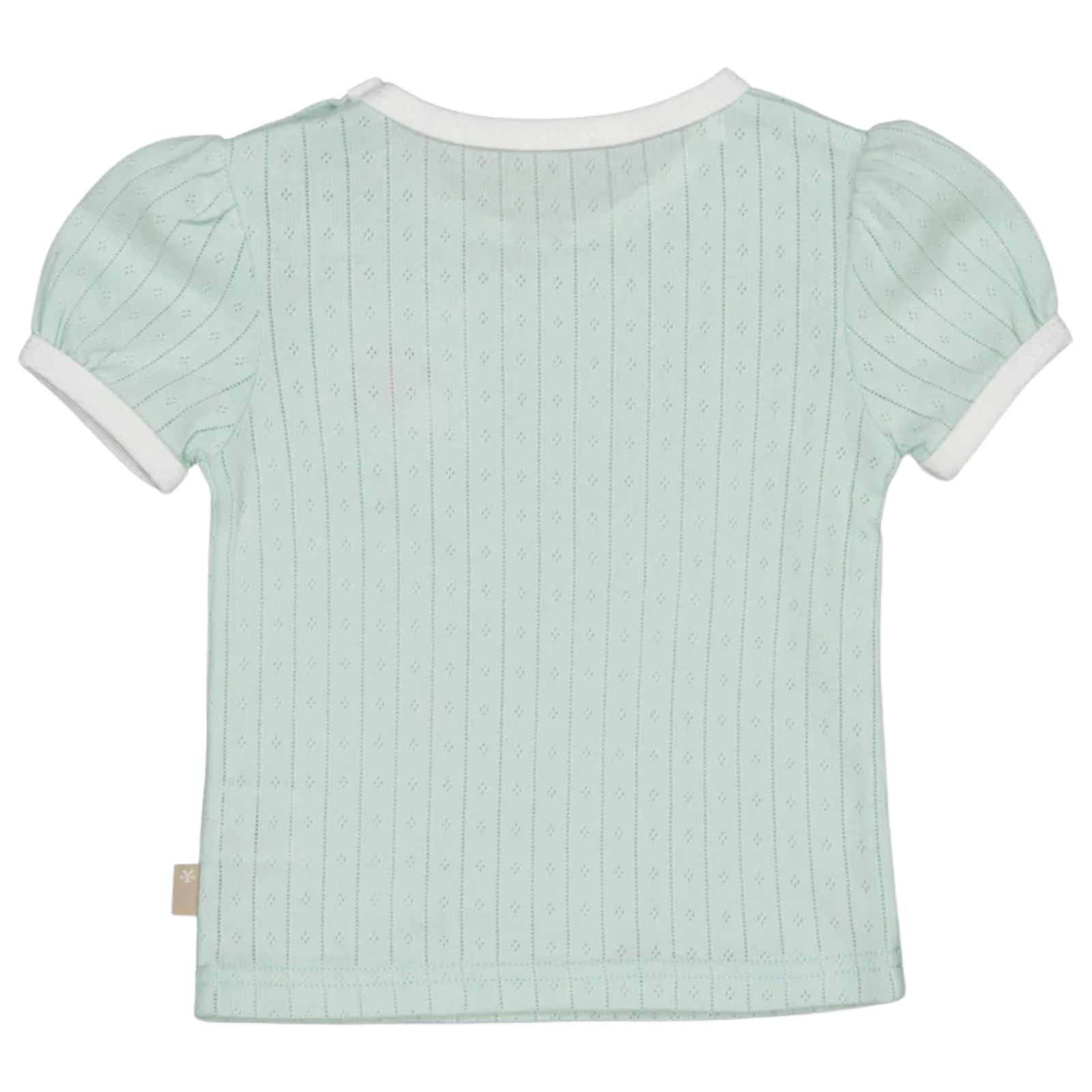 Mintgroen t-shirt Ajour Flower 261103