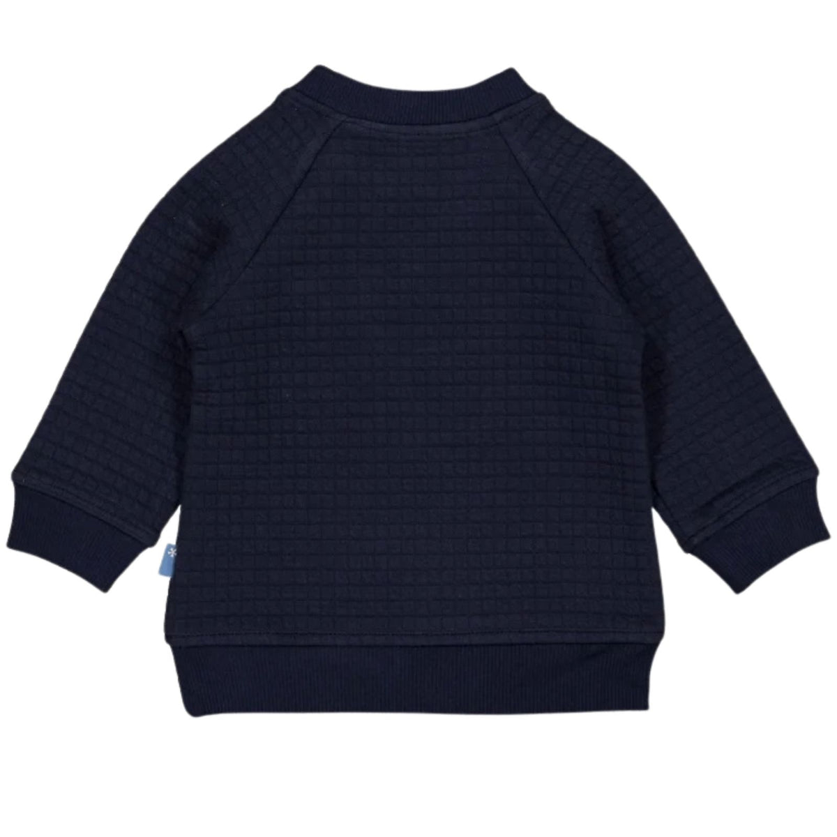 Donkerblauwe wafel longsleeve Archie