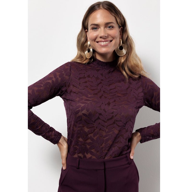 Blackberry kanten top Reagan Lace - Capuchon Fashion