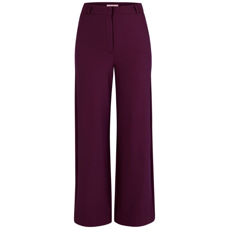 Blackberry travel twill trousers Luz - Capuchon Fashion