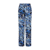 Blauw geprinte broek Lexey - Capuchon Fashion