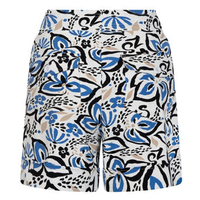 Blauw geprinte short Jennifer - Capuchon Fashion