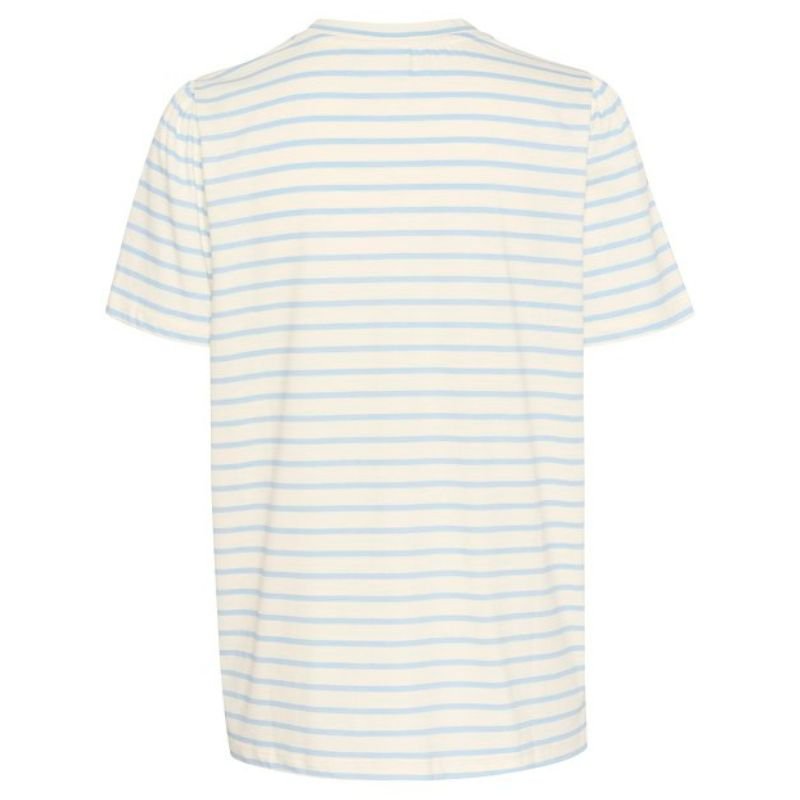 Blauw gestreept t-shirt Jucia - Capuchon Fashion