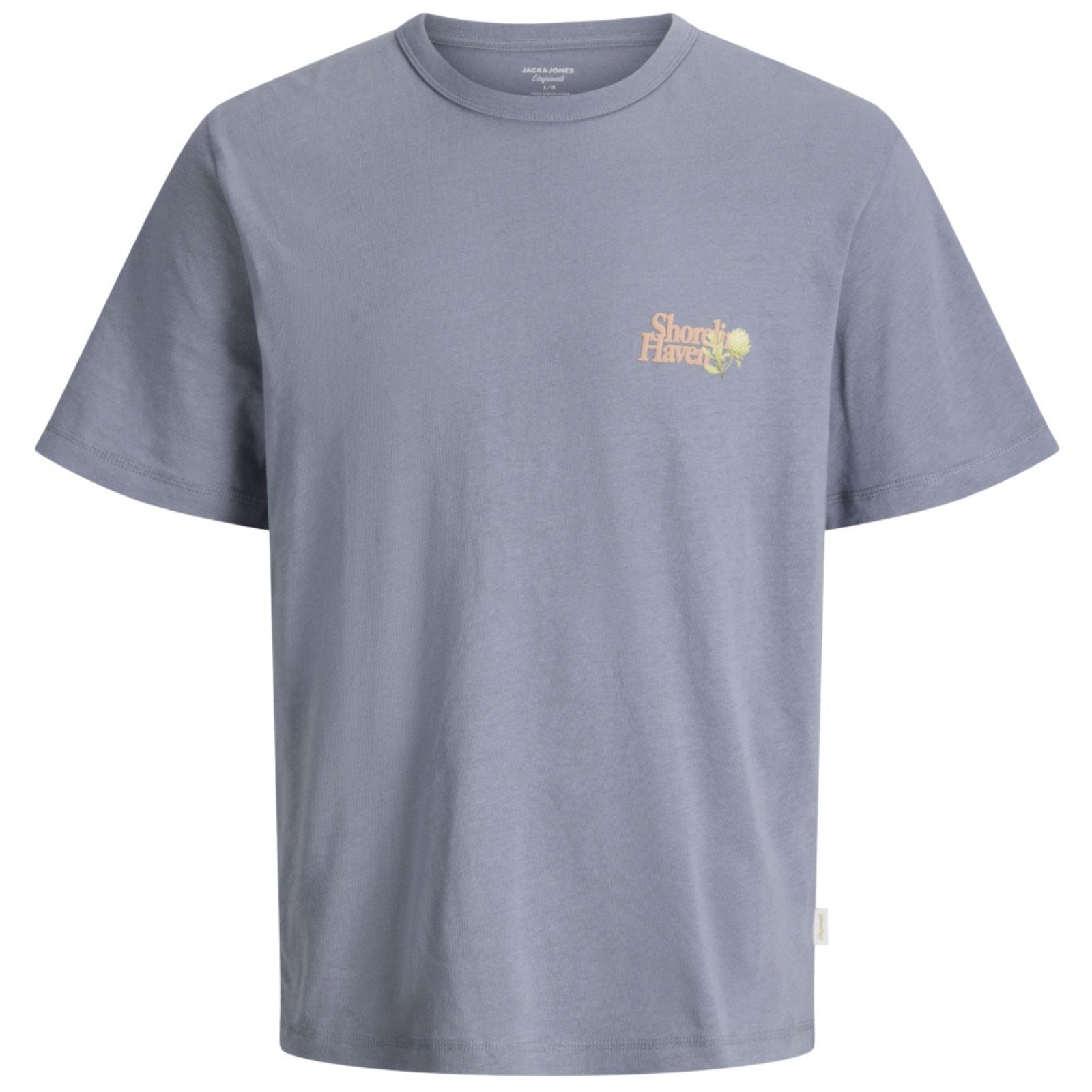 Blauw graphic multicolor t-shirt Montauk - Capuchon Fashion